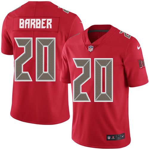 Men Tampa Bay Buccaneers #20 Ronde Barber Nike Red Color Rush Limited NFL Jersey
